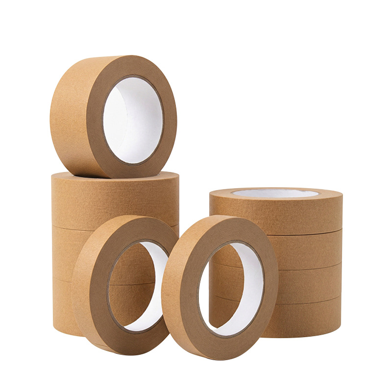  Brown Crepe Paper Masking Tape for Packing & Decoration