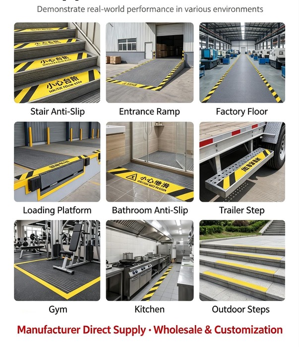 Non Skid Floor Protection Safety PVC Anti Slip Tape Non Skid Floor Protection Safety PVC Anti Slip Tape