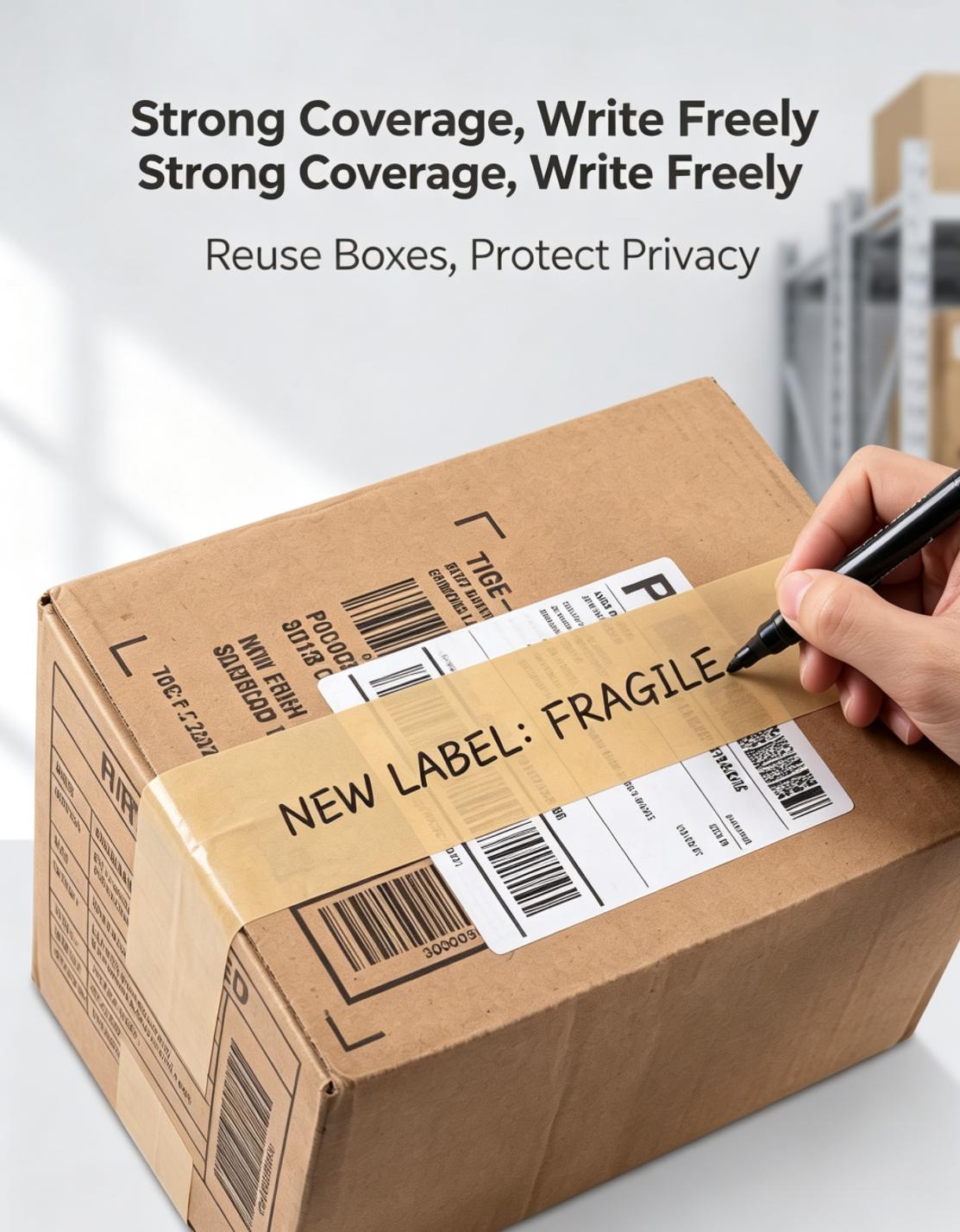 Waterproof PE Coated Self‑Adhesive Brown Kraft Paper