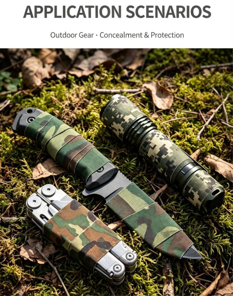 Camouflage Waterproof Hand‑Tear Cloth Tape for Outdoor Hunting Tactical Gear Repair Camouflage Waterproof Hand‑Tear Cloth Tape for Outdoor Hunting Tactical Gear Repair