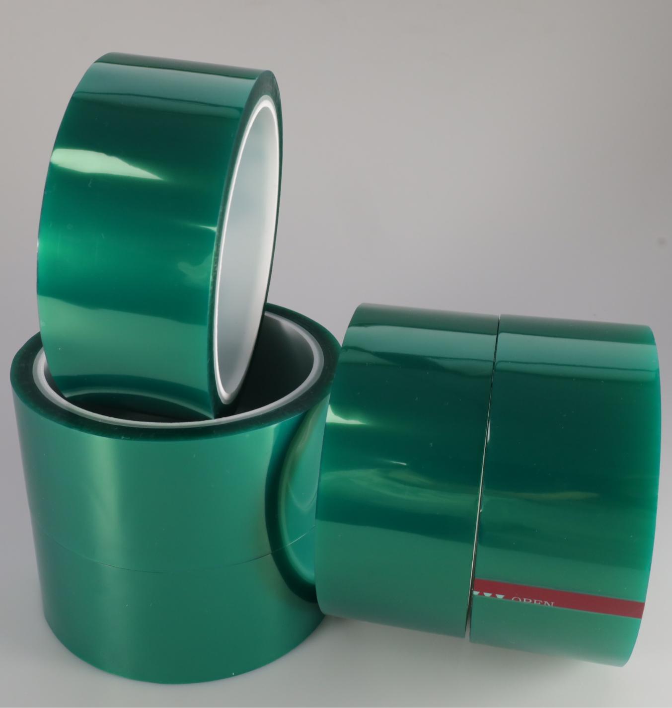 Industrial Heat Resistance Insulating Green PET Silicone High‑Temperature Masking Tape Industrial Heat Resistance Insulating Green PET Silicone High‑Temperature Masking Tape